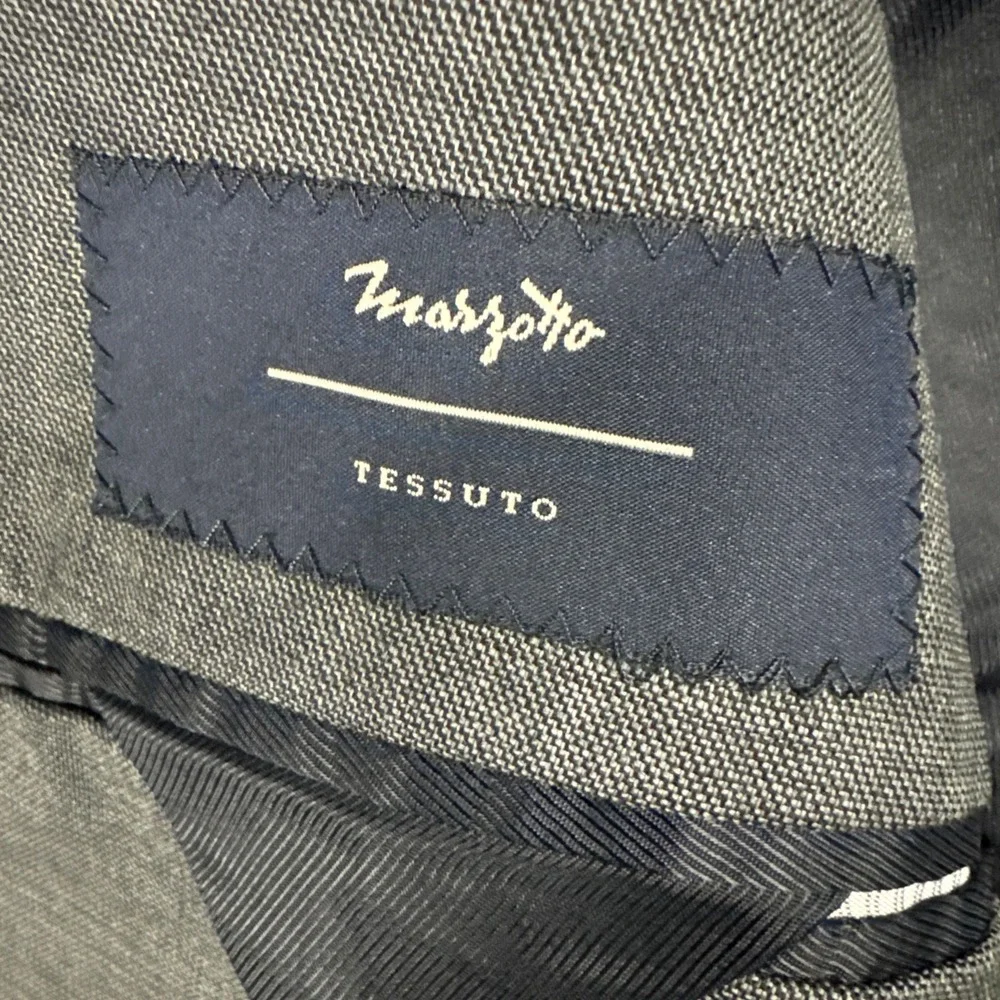 Banana Republic Blazer Mens 42L Grey Slim Fit Marzotto Wool Sport Coat Jacket